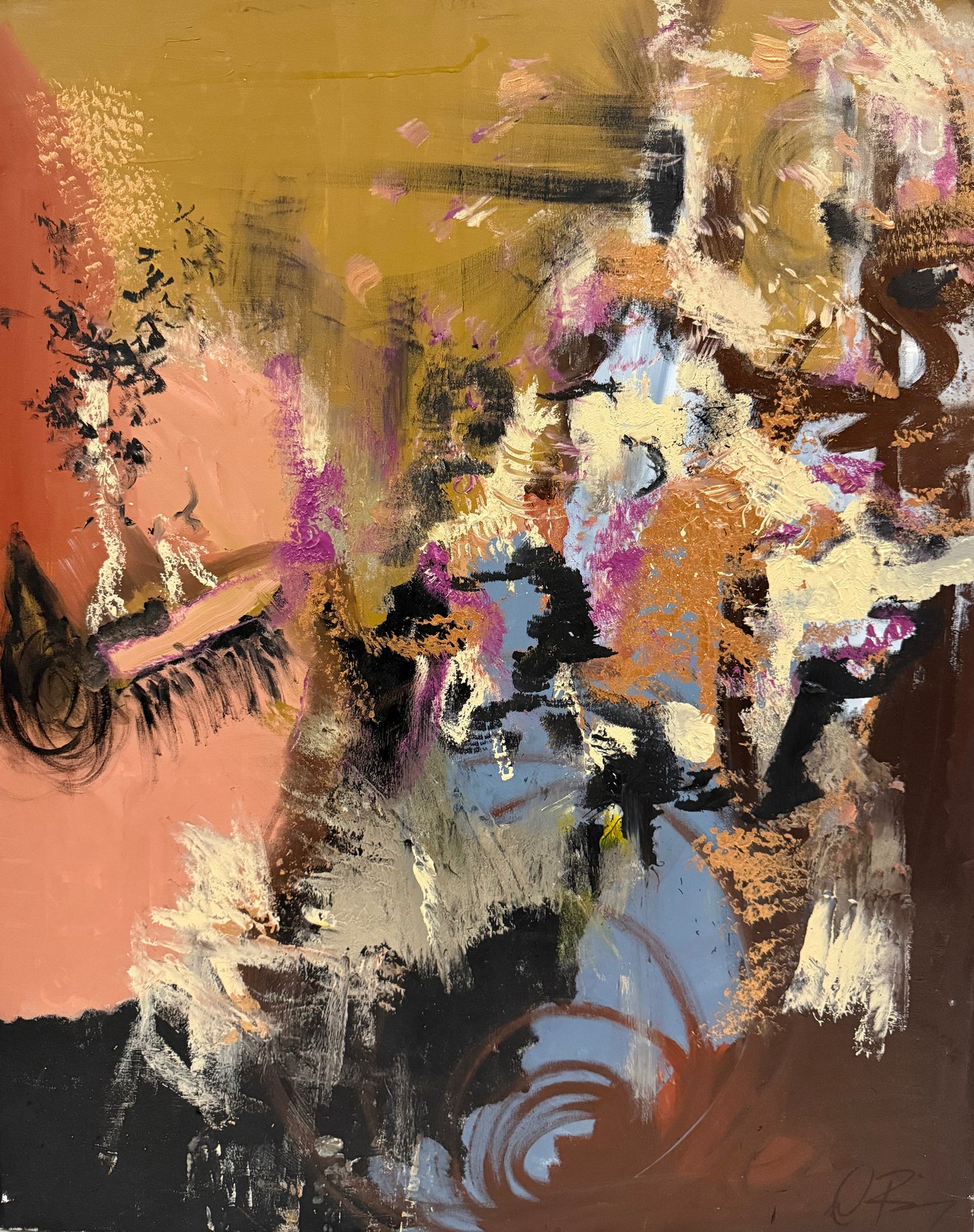 #26 - Untitled Brown "24x30” Acrylic