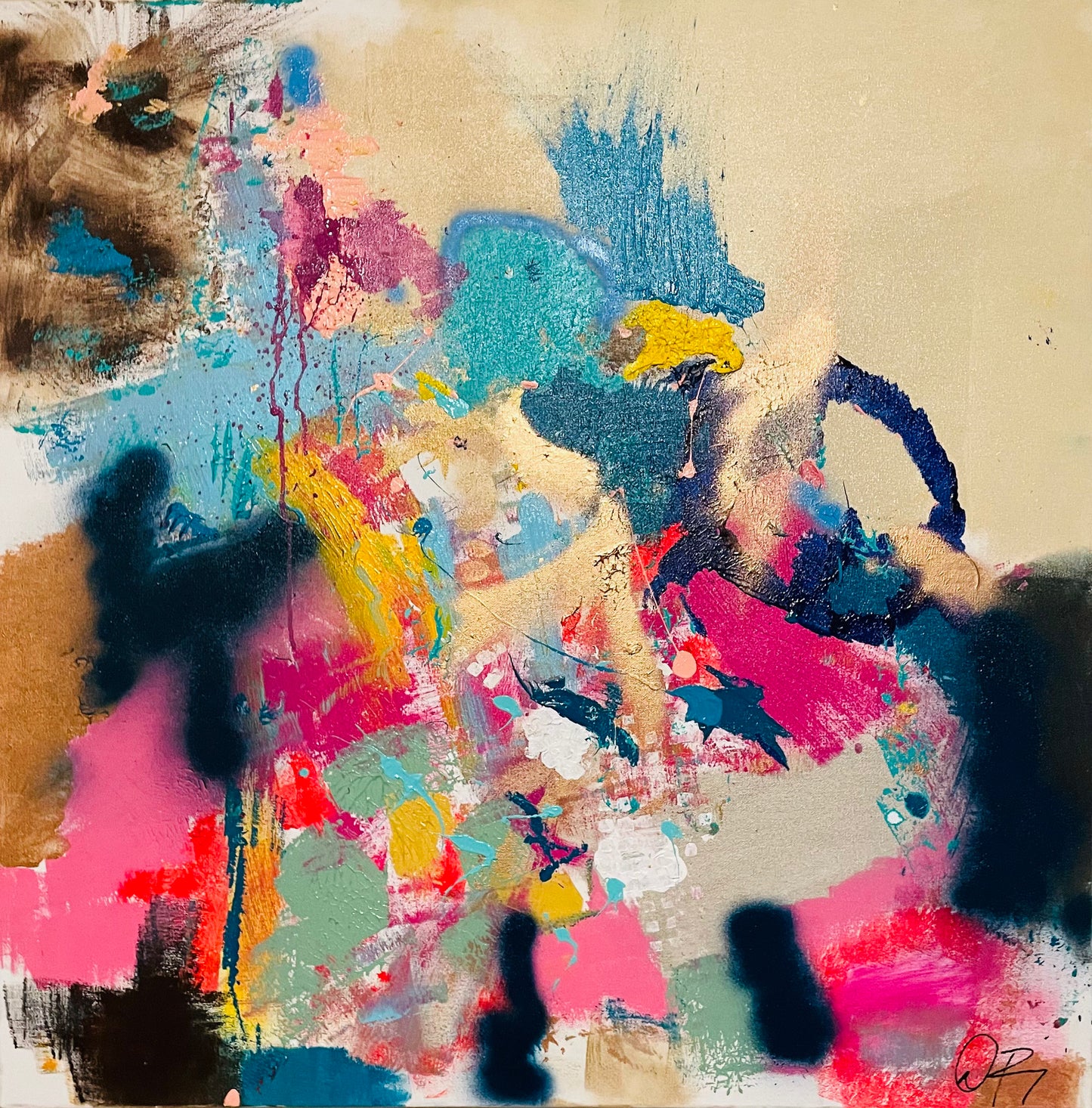 Untitled A 36x48" Oil Acrylic