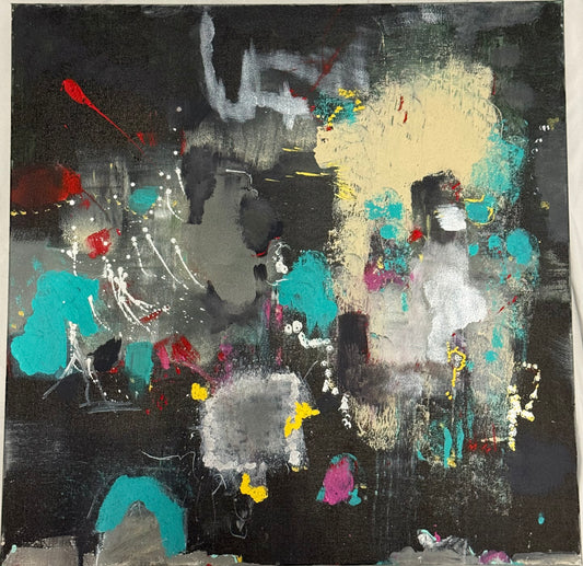 Untitled Teal 30X30” Acrylic